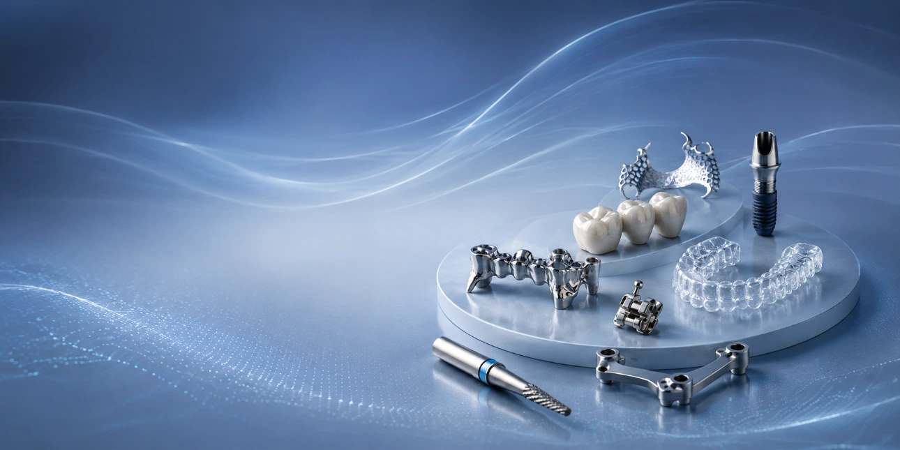 Implantes dentales mecanizados para procesos de limpieza y acabado superficial